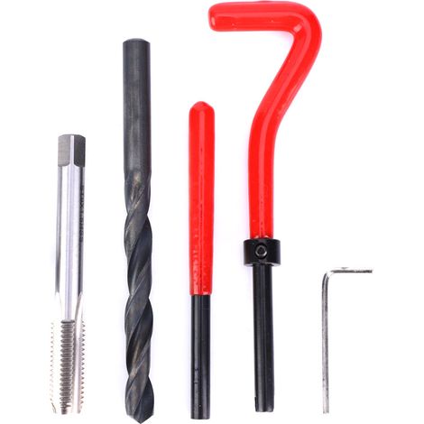 Kit de réparation de filetage 20 pièces M9x1,5 en acier inoxydable, jeu de tarauds pour la réparation de filetages femelles (1/5)