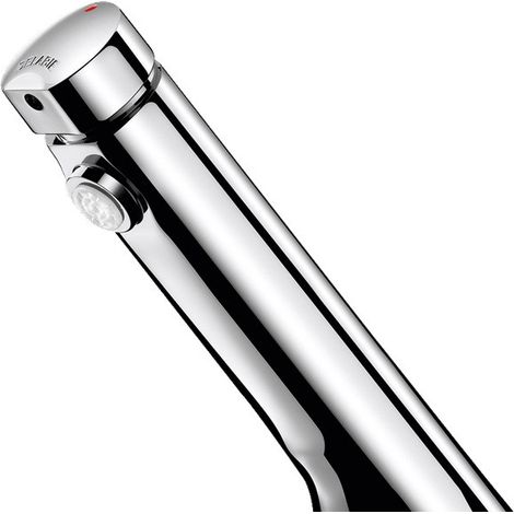 Delabie – Robinet de lavabo temporisé chromé – Fermeture automatique 7s – Corps laiton massif – Débit ajustable 1,5 à 6 l/min – 740500