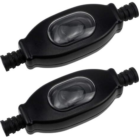 Lntyq Anschlussdose für den Außenbereich, Zwischenschalter, wasserdichter Schalter, wasserdichte Anschlussdose, geeignet für Schlafzimmerlampen für den Außenbereich (2 Stück, schwarz) (1/3)