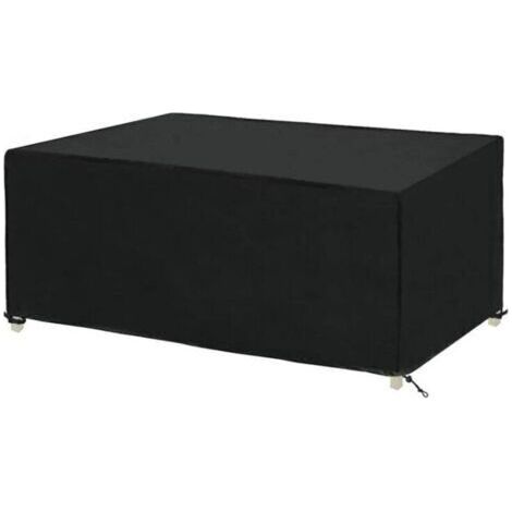 Funda rectangular para mesa de jardín, funda protectora impermeable para muebles de jardín, funda protectora para conjuntos de salón de jardín, lona impermeable, tejido Oxford (170 x 9470 cm)