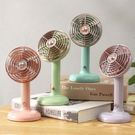 Trade Shop - MINI VENTILATOR RICARICABILE USB PORTATILE PIEGHEVOLE FÜR AMTLICHE STAATEN - (1/4)
