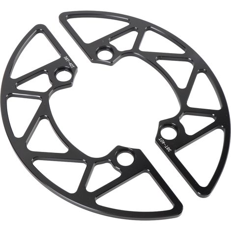 Protection de plateau en alliage d'aluminium 104BCD pour pignon de vélo de montagne monodisque de 38 à 40 dents (dents positives/négatives), noir. (1/5)