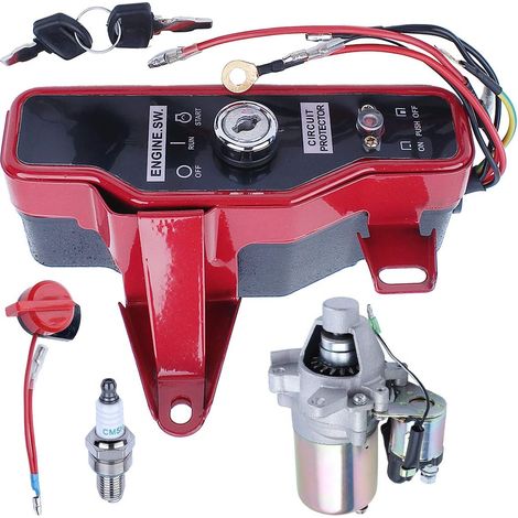 Adefol Démarreur Bobine d'allumage Boîte de commutation avec kit pour moteur à essence Honda Gx160 5,5hp Gx200 6,5hp (1/5)