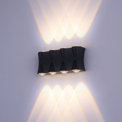 Wall lamp led outdoor waterproof exterior wall up and down spotlight outdoor wall washer balcony stairs (1/3)