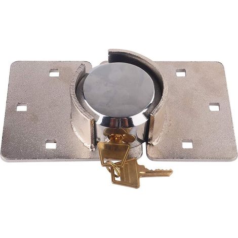 Cadenas Rond sans Anse, 73 Mm Serrure à Cylindre Renforcée Serrure de sécurité de Remplacement Serrure Fourgon Antivol pour Portes Latérales Arrière de Véhicules Utilitaires (1/5)