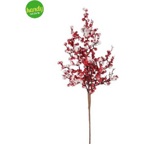 Ramo con bacche Bessy Bizzotto Rosso h 45 cm
