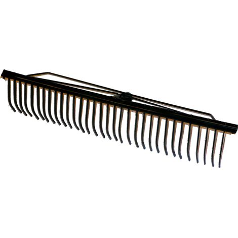Pluvia grüner Metallrechen 32 Zinken 58,5 cm S/ManR134B32