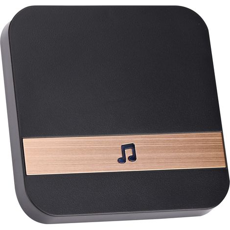 Sonnette de porte intérieure moderne avec volume et sonneries réglables, compatible avec les maisons et appartements (prise UE 90-260 V). (1/5)