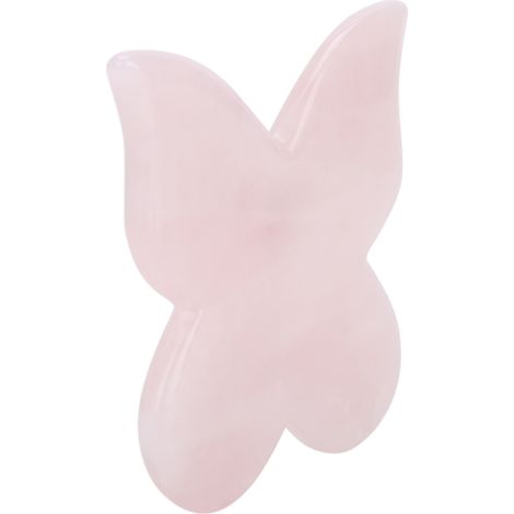 Gua-Sha-Brett in Schmetterlingsform aus Rosenjade – Gesichtspflege- und Entspannungswerkzeug (1/5)