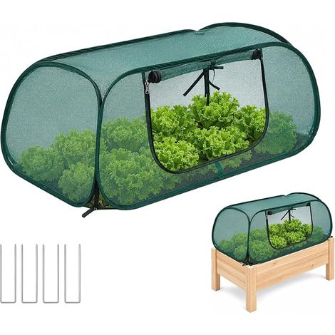 Pop-up Netting Protection Vegetable Garden with Zip No Installation (1/5)