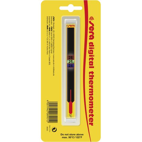Sera Aquariumthermometer Stick-On LCD 1 Stück Aquariumthermometer