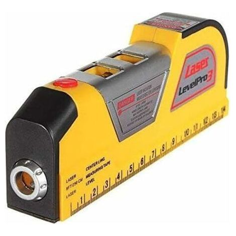 Niveau laser 2.5M horizontal vertical – Longueur d'onde 650-680 nm – Pour mesures précises dans espaces confinés – Matériau plastique ABS (1/5)