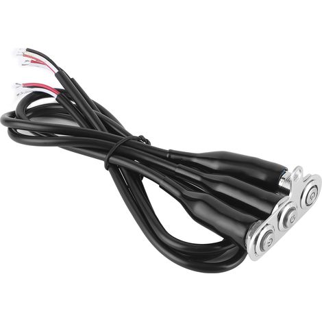 12V Edelstahl Motorrad-Lenkerschalter LED-Modifikationshalterung mit Druckknopfsteuerung und 3 Schalterknöpfen (1/5)