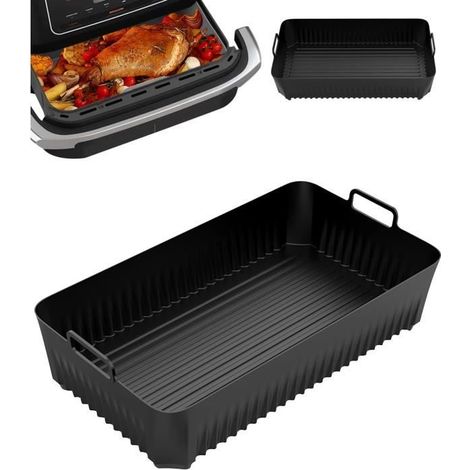 Stampo per friggitrice ad aria - Ninja Foodi - Silicone - 10,4 L - Accessori per friggitrice ad aria - Nero (1/4)