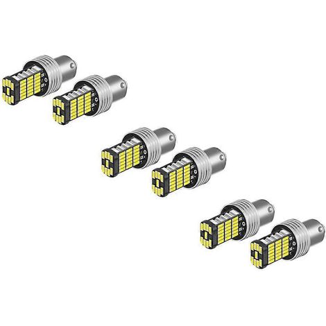 Feu arrière de freinage de voiture 6 x 1156 LED Canbus 15 SMD BA15S P21W blanc haute puissance 6000K (1/5)