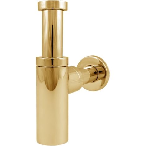 Siphon d'évier en laiton doré 5/4" (1/3)