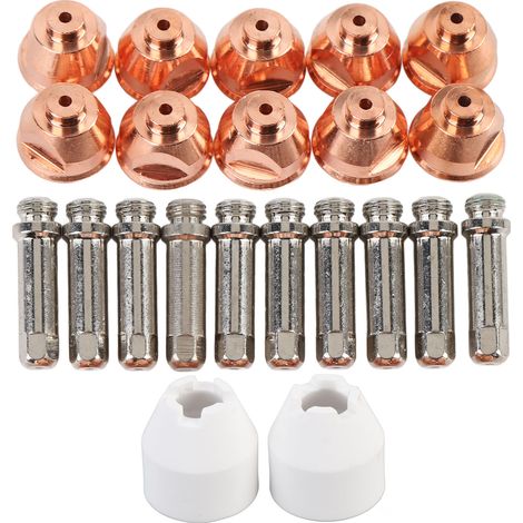 Satz mit 10 spitzen Elektroden für die Schneidpistole PCH-51, Verbrauchsmaterialien mit Schutzkappen (1/5)