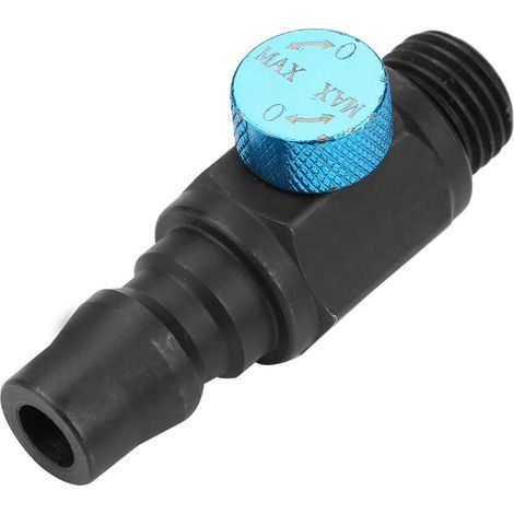 Raccord d'entrée d'air 1/4", vanne de régulation de débit, accessoires pour outils pneumatiques (1/5)
