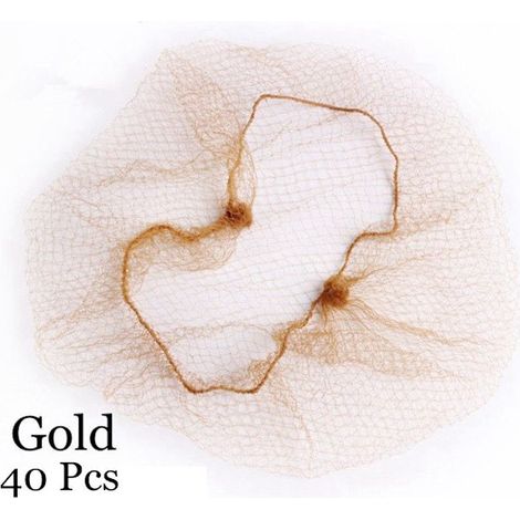 20/40 pièces Filets à cheveux invisibles Filet fin pour perruque doré 40 pièces doré[NX] (1/5)