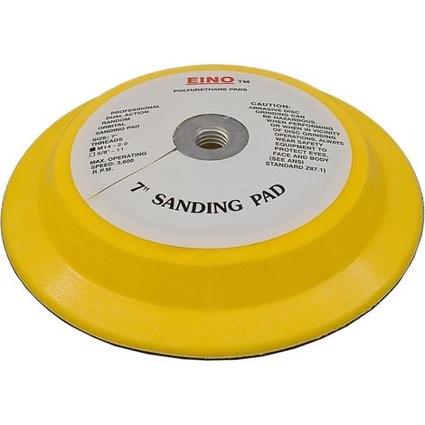 ELMAG Schleifteller Ø 175 mm, ungelocht, Klett/Velcro, M 14x2 Aufnahme (1/2)