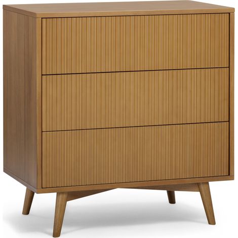 Teamson Home Tremolo Chest of Drawers 3 Drawer Bedroom Dresser, Natural (1/5)