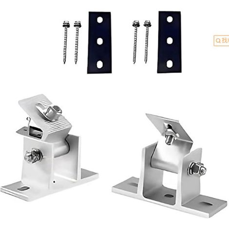 2 Stück Solarpanel-Halterungen, verstellbar, Endclip-Montageset (1/5)