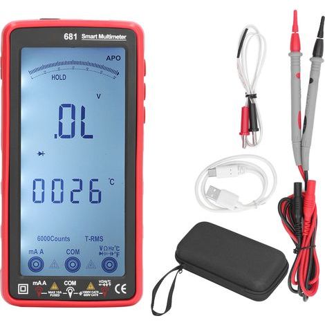 Non-contact, anti-scald, automatic NCV multimeter with smart LCD screen and voltmeter-ammeter (1/5)