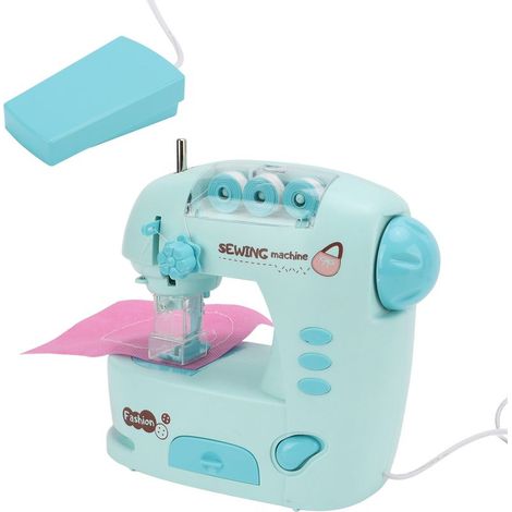 KLVGTIFS PU -Mini machine à coudre pour enfants, débutants, jouet de couture, petit appareil électroménager avec bouton latéral pour l'éveil des tout-petits (1/5)