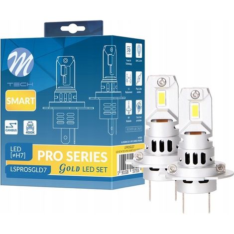 H7 LED-Lampen Mtech LSPRO CAN-Bus 1:1 abgestimmt 4000K neutralweiß (1/4)