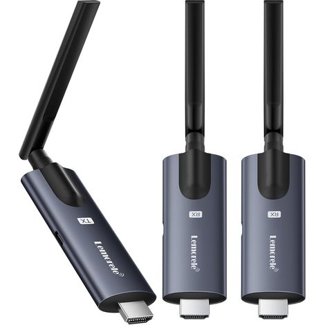 Transmetteur HDMI sans Fil avec 2 Récepteurs, 1080p, Supporte 1 TX pour 4 RX Max. Diffusion Vidéo de PC, Caméra, Box TV vers HDTV, Moniteur, Projecteur (1/5)