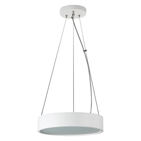 Suspension ronde bois JASMIN Kanlux E27 20W blanche (1/4)