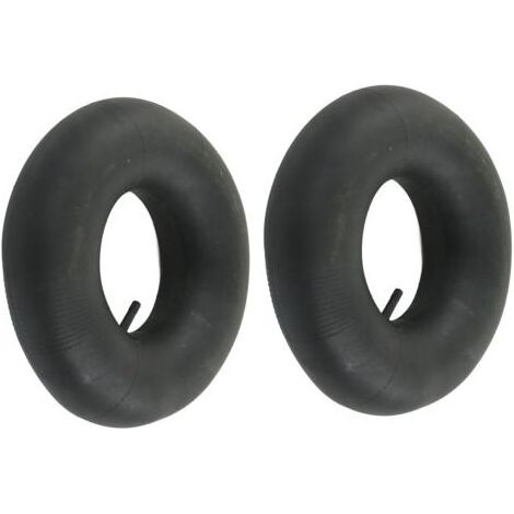 Lot de 2 chambres à air 145/70-6 avec tige de valve droite en caoutchouc pour karts 90 cc, diables, tondeuses à gazon (1/4)