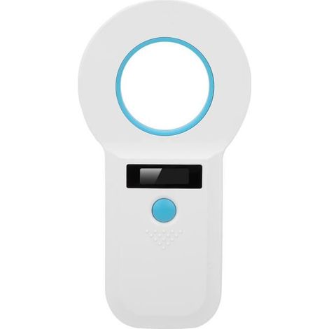 Lecteur d\'étiquettes d\'animaux, lecteur de puces pour animaux de compagnie à affichage haute luminosité portable, portable pour (1/4)