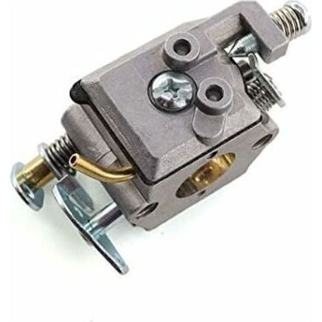 Carburateur avec Filtre à Air, Bougie d'Allumage et Kit de Réparation de Membrane pour Tronçonneuses Husqvarna 36, 41, 136, 137, 141, 142, 137E, 142E, Remplace le Modèle Zama C1Q-W29E. (1/3)