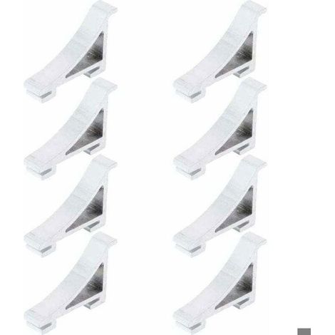 8Pcs Frigo Tarifs de Tablette Support de Clip de Tablette pour Réfrigérateur Congélateur de Refroidisseur (1/4)