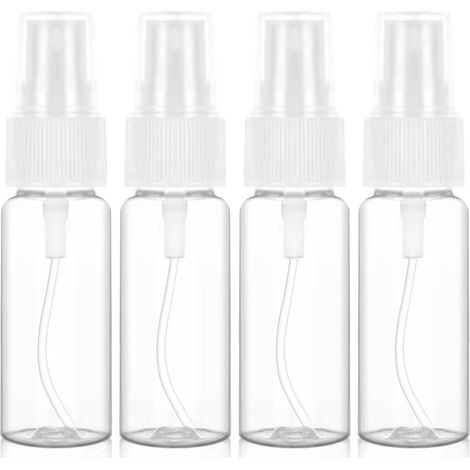 Flacon Pulvérisateur - 20 ml - Transparent - Pour Parfum Solution Hydroalcoolique - 4 Pièces