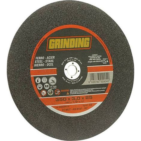 10 x GRINDING DISCO TRONC. FERRO 350X3,0 F.25,4 VTMF/T