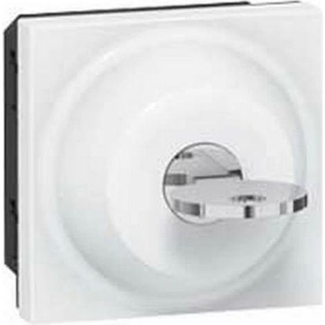 Legrand 77072 Selettore a chiave Prog Mosaic - 2 posizioni - 6 A - 2 mod - bianco