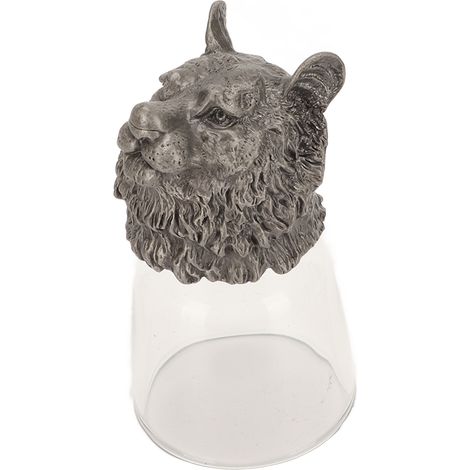 Mug à whisky orné d'une tête d'animal, en métal robuste et de qualité, polyvalent pour les jeux de société et les mariages, Type 2. (1/5)