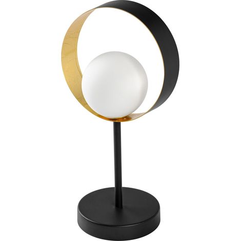 OSRAM Lampe à poser DECOR Memphis, noir/or, avec culot G9 pour un remplacement facile de la lampe, peut être équipée d'une lampe normale ou intelligente, protection IP20 (1/5)