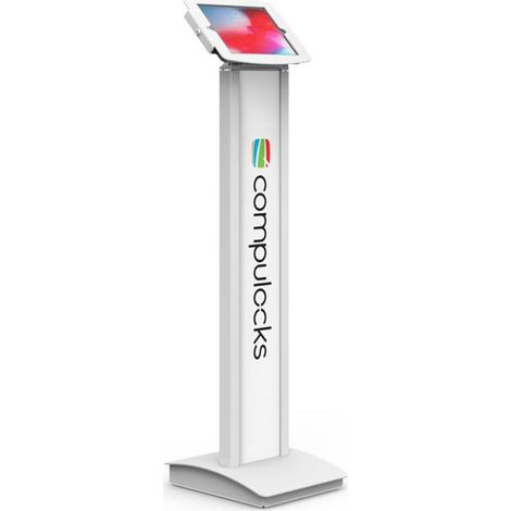 Compulocks Maclocks BrandMe Supporto da Pavimento VESA 100x100 mm per Tablet e Monitor fino a 32" 140W Bianco