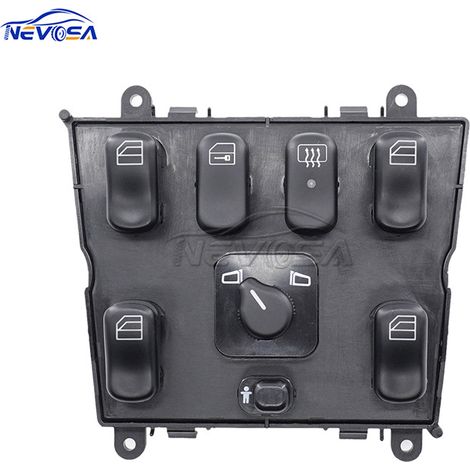 1638206610 is a square control switch for the window regulator of Mercedes-Benz ML230 and ML270. (1/4)