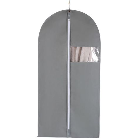 5pcs Housse Vetement Penderie Fenêtre Transparente Visible Housse Vetements à Suspendre Voyage Anti Poussière Etanche Mite Humidité 60x120cm Gris (1/3)