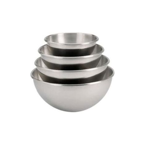 Grand bol pâtissier cul de poule inox 35 cm avec support