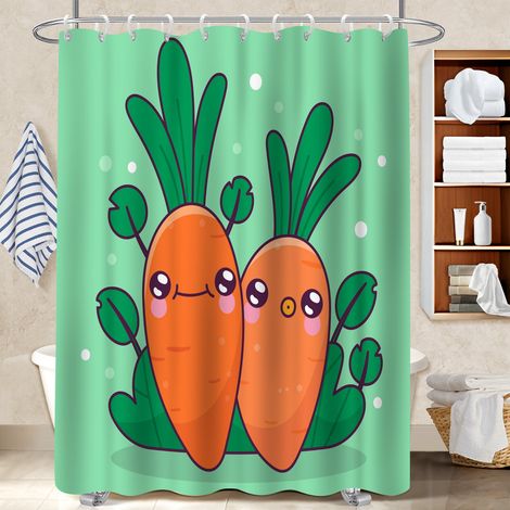 Rideau de douche imperméable en polyester 180x180 montage sans perçage housse de baignoire pour idée cadeau pour pendaison de crémaillère (1/5)