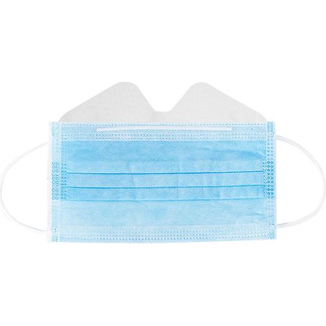 Packung mit 50 hochwertigen, 3-lagigen medizinischen Einwegmasken mit antibakterieller Filterung für optimalen Schutz (1/5)