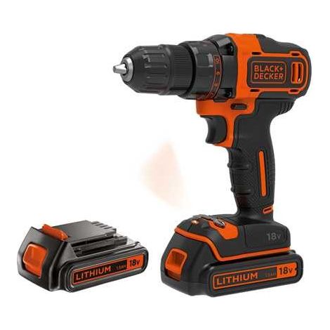 Black & Decker BDCDD186KB taladro atornillador inalámbrico negro y naranja