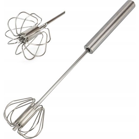Batidora rotativa de acero inoxidable para huevos y crema VERGIONIC (1/4)