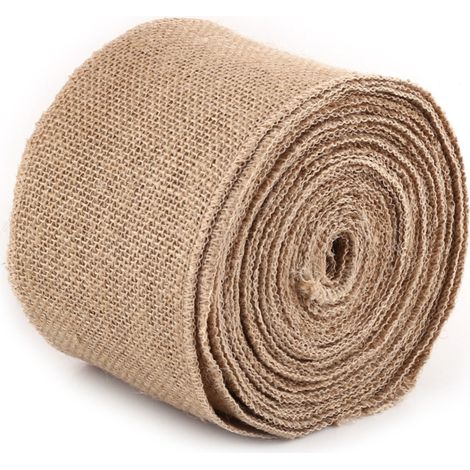 Chemin de table toile jute vintage 10m (10cm) - Décoration DIY