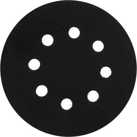 Tampon de polissage de protection d'interface 5 pouces à 8 trous, fixation auto-agrippante pour disques de ponçage et tampons de ponçage à fixation auto-agrippante, interface en éponge fine (1/5)